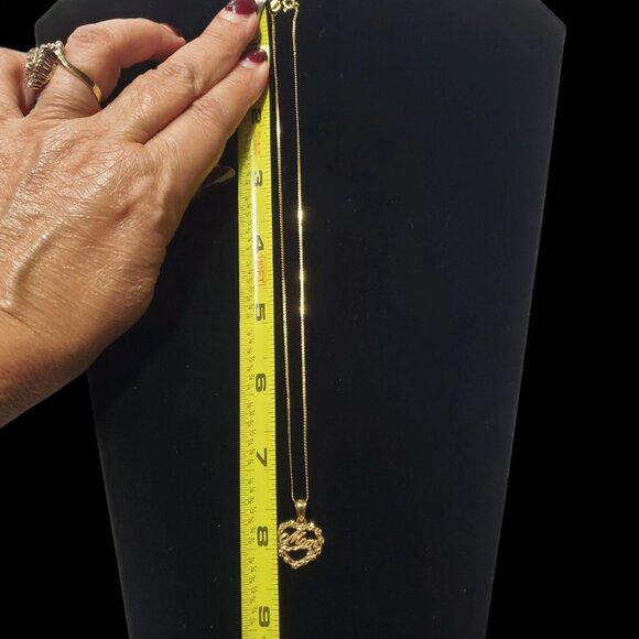 14k Gold Necklace 16” Chain w/Michael Anthony Mom 14K Pendant 2.4 Grams Total - Picture 7 of 11